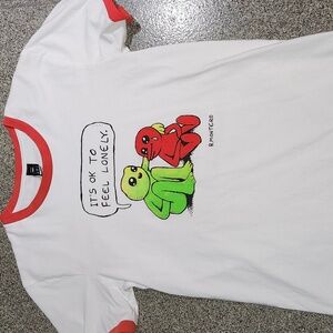 Benny Montero "It's Ok To Feel Lonely" T-shirt. Size Small